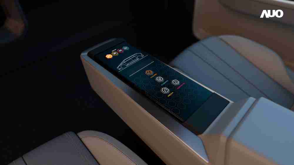 人生就是博以人性化设计打造多变形态中控显示(Morphing Center Control)，，，，不使用时仅平面显示信息，，，进行操作时，，，显示器则会动态隆起，，转变成3D实体按钮，，，并有触觉回馈，，，，展示人机互动新体验